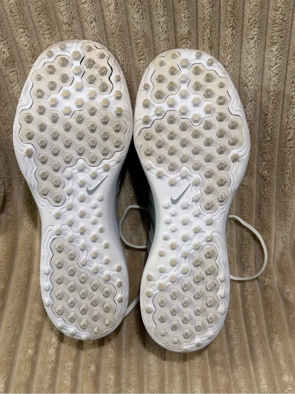 Nike Women’s White, Gray & Neon Green Athletic Golf Shoes